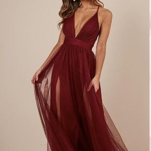 Wine/Red Maxi Dress